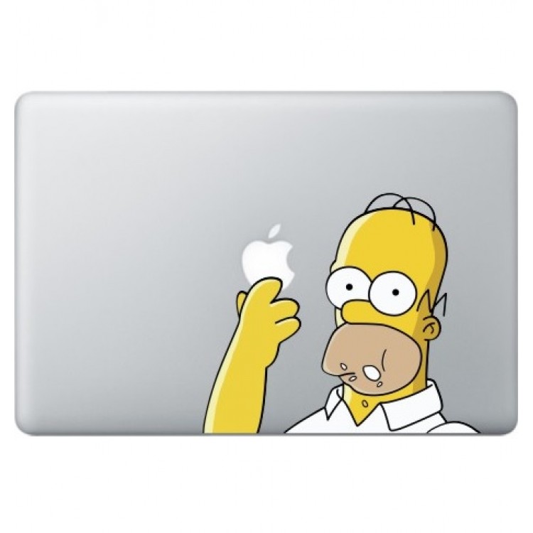 Homer Simpsons (2) Macbook Sticker Gekleurde Stickers